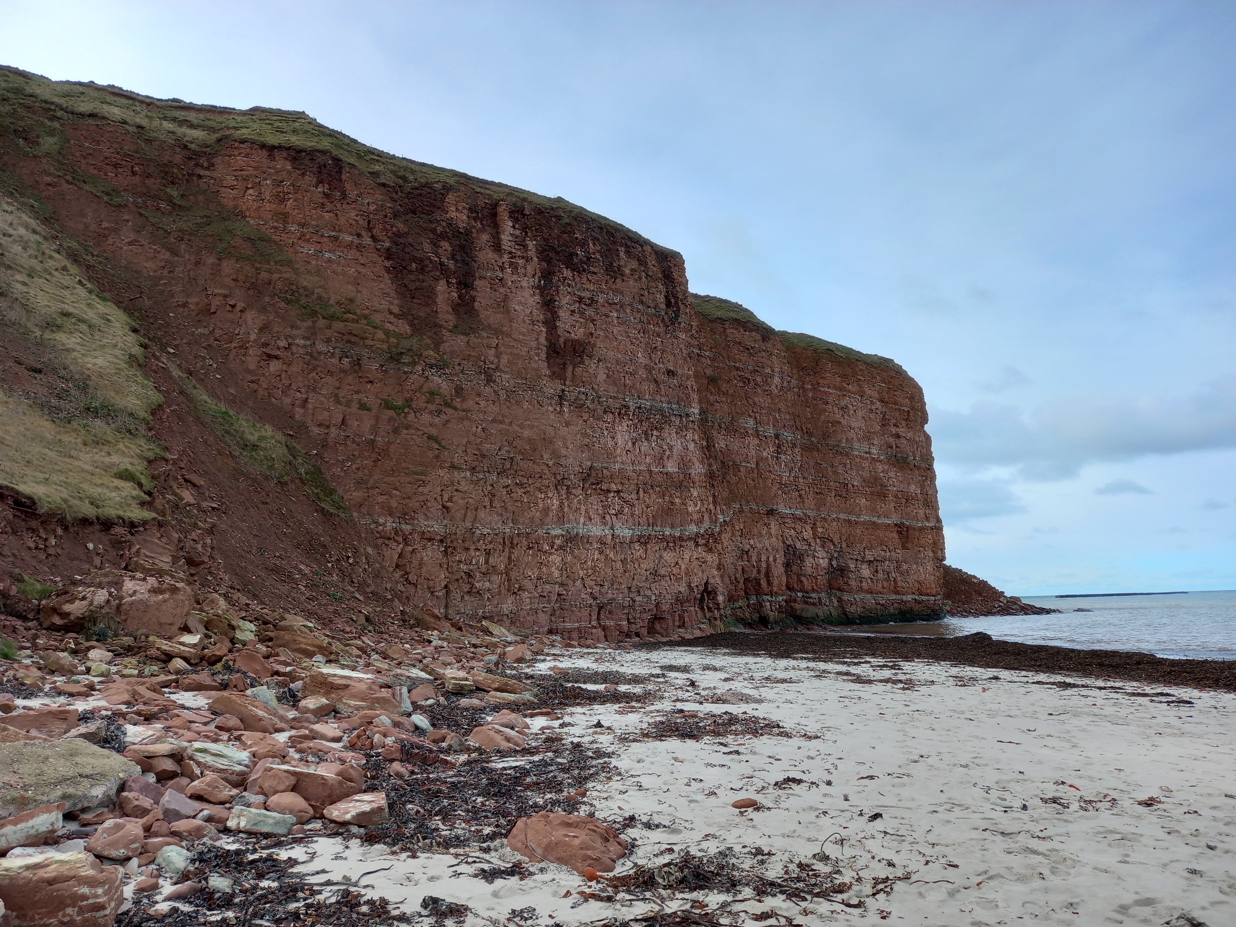 Buntsandsteinklippen auf Helgoland