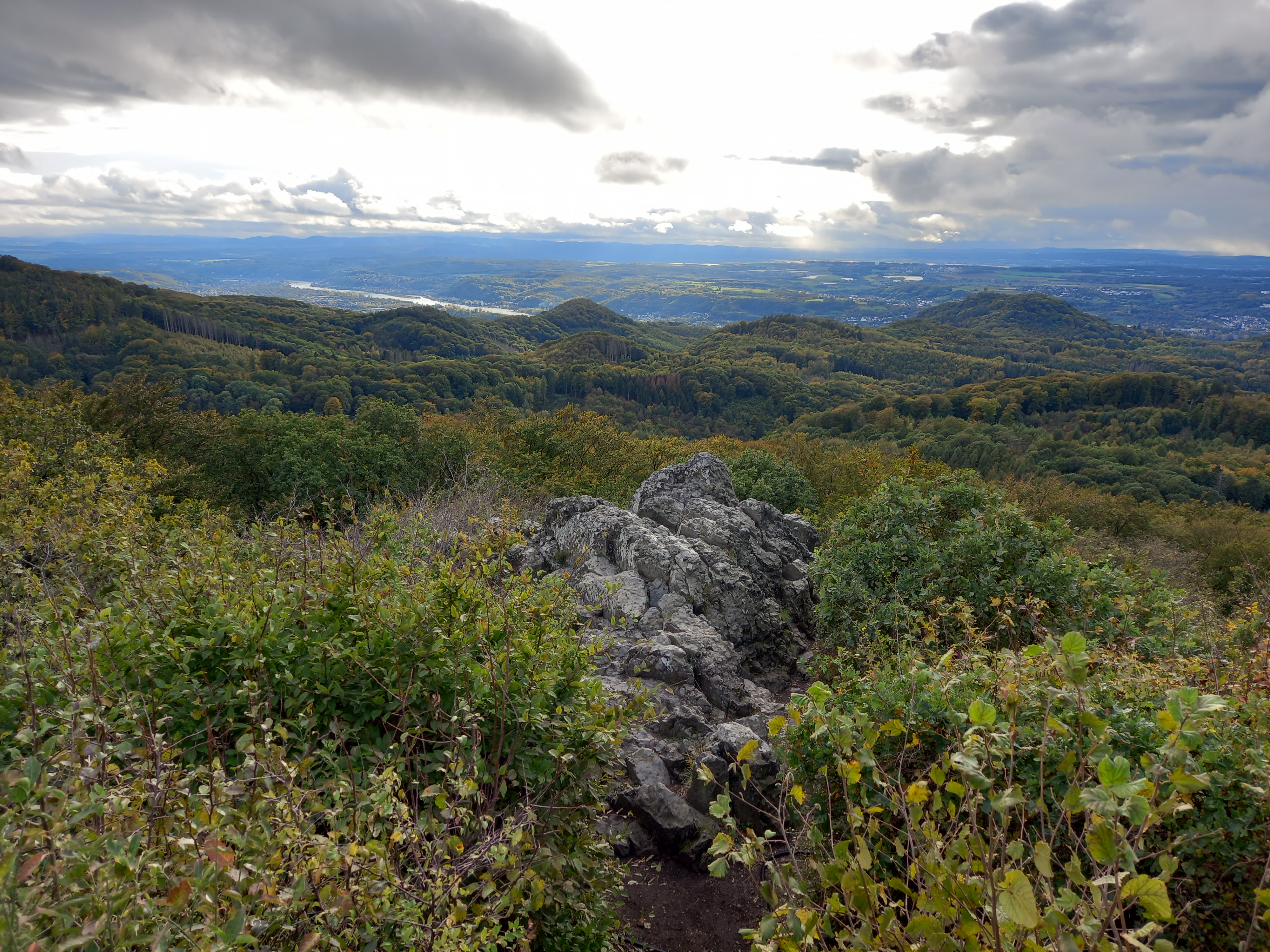 Blick vom Ölberg im Siebengebirge